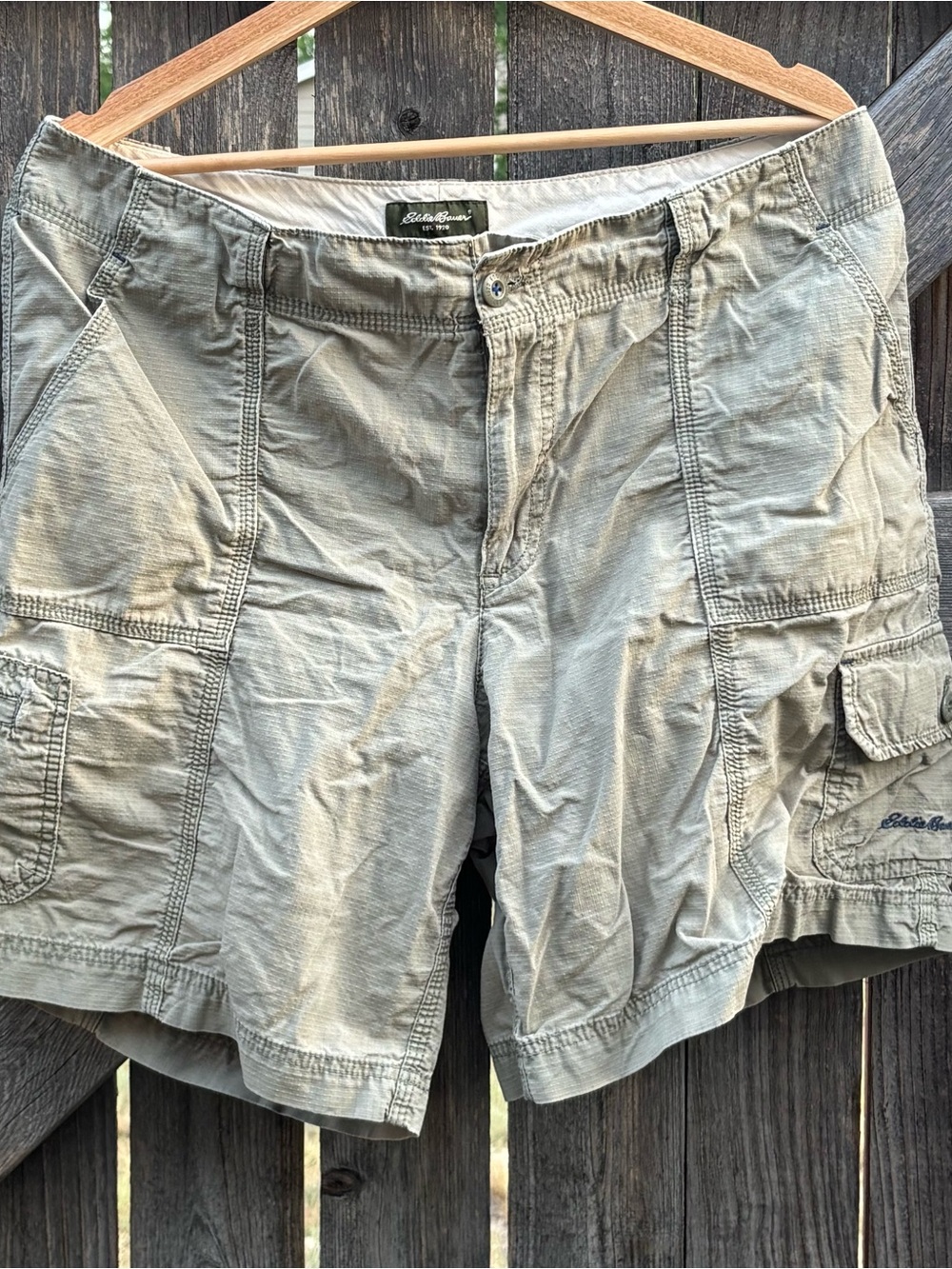 Eddie Bauer Women’s Olive Cargo Shorts